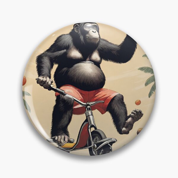Item preview, Gorilla juggling coconut while riding designed and sold by tetisola.