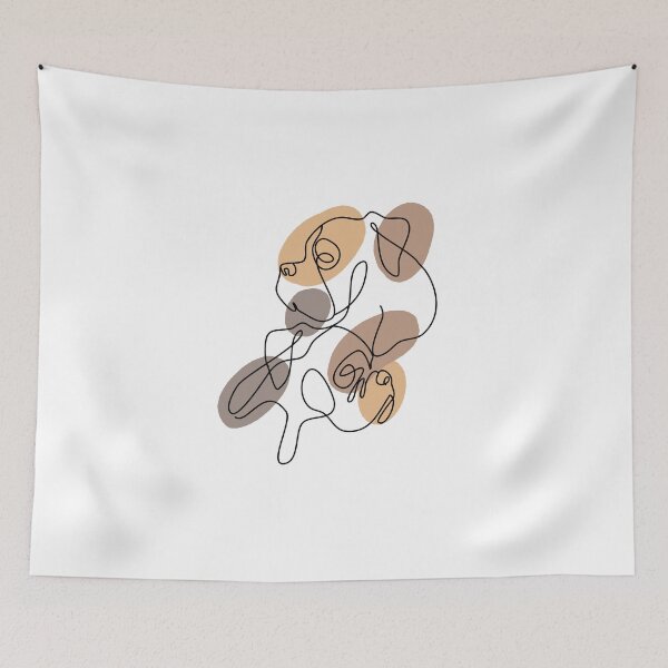 Item preview, BOXER one line art designed and sold by hemp3x.