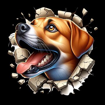 Artwork thumbnail, Beagle Breakout: A Pup's Joyful Burst by nncreator