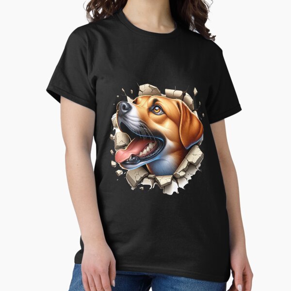 Beagle Breakout: A Pup's Joyful Burst Classic T-Shirt