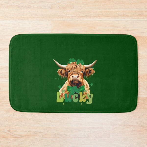 Item preview, St patrick Highland cow designed and sold by MilkyForest.