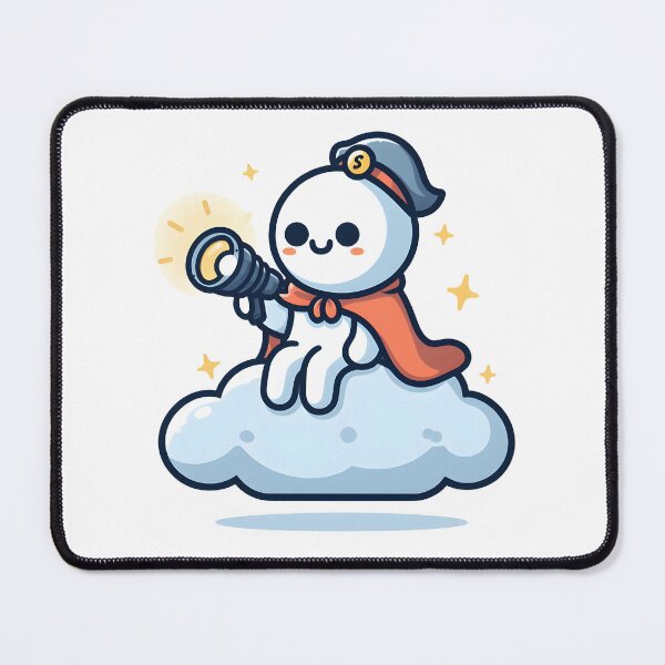 Item preview, Kawaii Ghost Hunter: Wearing A Cape And Holding A Flashlight designed and sold by CanvasCutie.