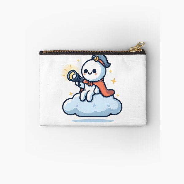 Item preview, Kawaii Ghost Hunter: Wearing A Cape And Holding A Flashlight designed and sold by CanvasCutie.