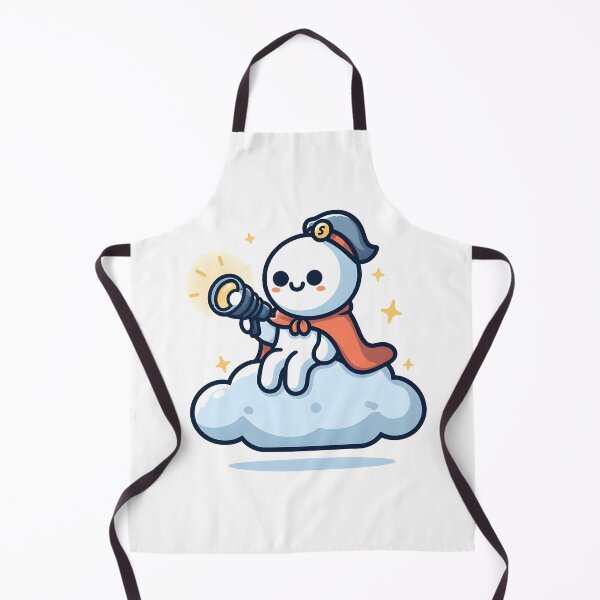 Item preview, Kawaii Ghost Hunter: Wearing A Cape And Holding A Flashlight designed and sold by CanvasCutie.