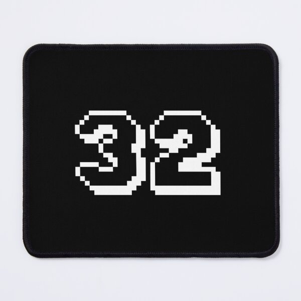 Item preview, 32, thirty-two, white, retro video game, 1 up! designed and sold by Numbers-Art.