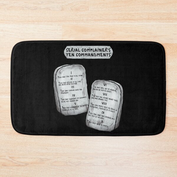Item preview, Serial Complainer's 10 Commandments designed and sold by Scrabbly Doodles.