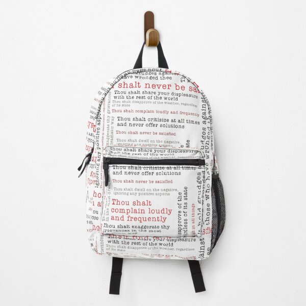 Item preview, Serial Complainer's 10 Commandments designed and sold by Scrabbly Doodles.