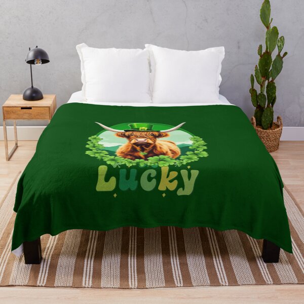 Item preview, St patrick Highland cow designed and sold by MilkyForest.