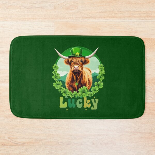Item preview, St patrick Highland cow designed and sold by MilkyForest.