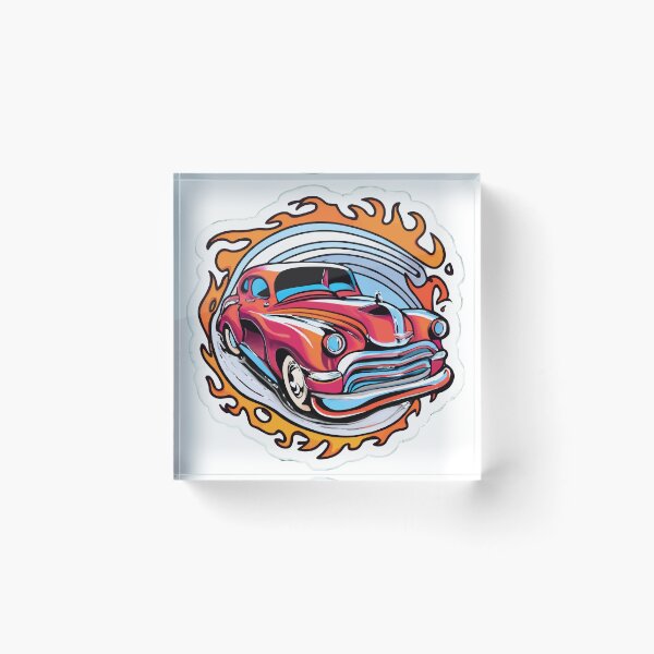Item preview, Vibrant Hot Rod Flames - Airbrushed Custom Paint designed and sold by NiftyWrx.