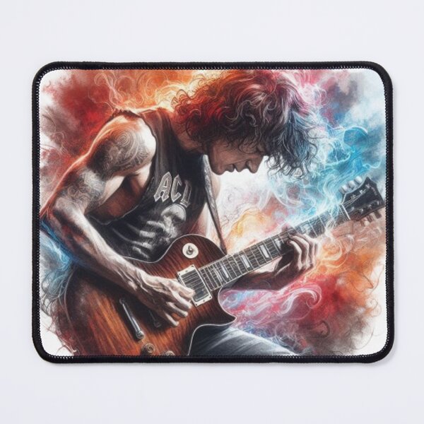 Item preview, “Electric Harmonies: The Guitarist and his Bewitching Riffs” designed and sold by CHRIST5000.