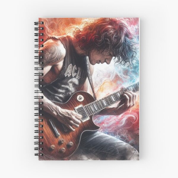Item preview, “Electric Harmonies: The Guitarist and his Bewitching Riffs” designed and sold by CHRIST5000.