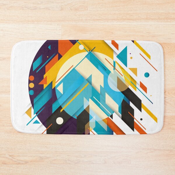 Item preview, Abstract contrast color geometric  designed and sold by ShopMaxiDesigns.
