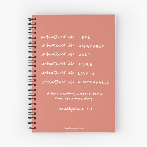 Item preview, Philippians 4:8 Verse Print Quote designed and sold by Annie  Huang.