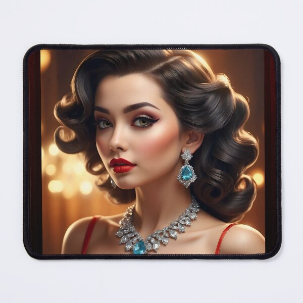 Item preview, I'm Still Waiting Beautiful AI Concept Art Portrait by Xzendor7 designed and sold by Xzendor7 Digital Art Creations.