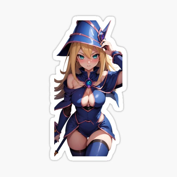 Vista previa del artículo con la obra «Linda chica anime, Chica maga oscura #8», diseñado y vendido por iloveanimechibi.
