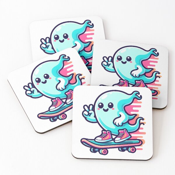 Item preview, Kawaii Vivacious Wraith: Neon Sneakers designed and sold by CanvasCutie.