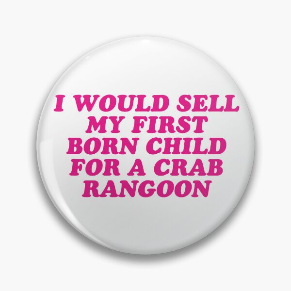 Item preview, crab rangoons designed and sold by wordswithfonts.