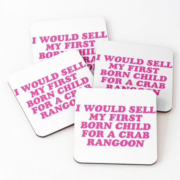 Item preview, crab rangoons designed and sold by wordswithfonts.