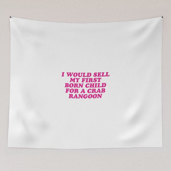 Item preview, crab rangoons designed and sold by wordswithfonts.