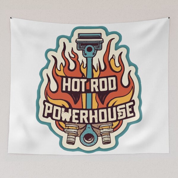 Item preview, Powerhouse Piston and Rod Flame Grunge Design designed and sold by NiftyWrx.