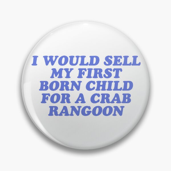 Item preview, crab rangoons designed and sold by wordswithfonts.