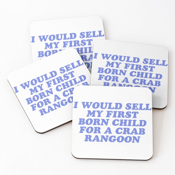 Item preview, crab rangoons designed and sold by wordswithfonts.