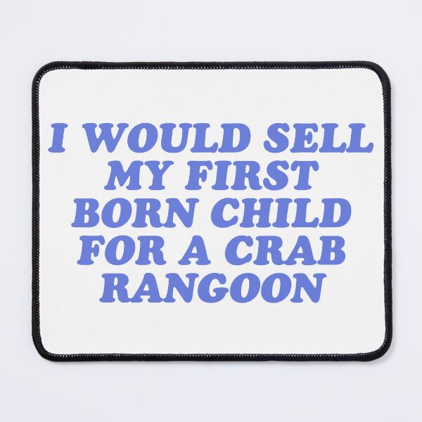 Item preview, crab rangoons designed and sold by wordswithfonts.