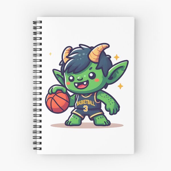 Item preview, Kawaii Grinning Goblin With Wearing A Basketball Jersey designed and sold by CanvasCutie.