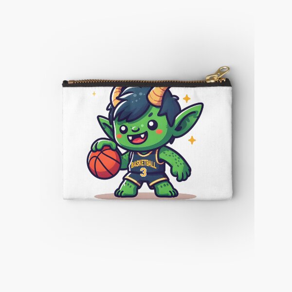 Item preview, Kawaii Grinning Goblin With Wearing A Basketball Jersey designed and sold by CanvasCutie.