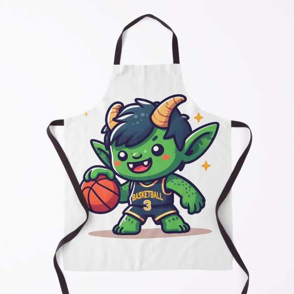 Item preview, Kawaii Grinning Goblin With Wearing A Basketball Jersey designed and sold by CanvasCutie.