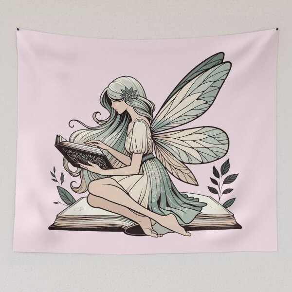 Item preview, Reading addiction. Fairy Book Enthusiast. designed and sold by Unitepeople.