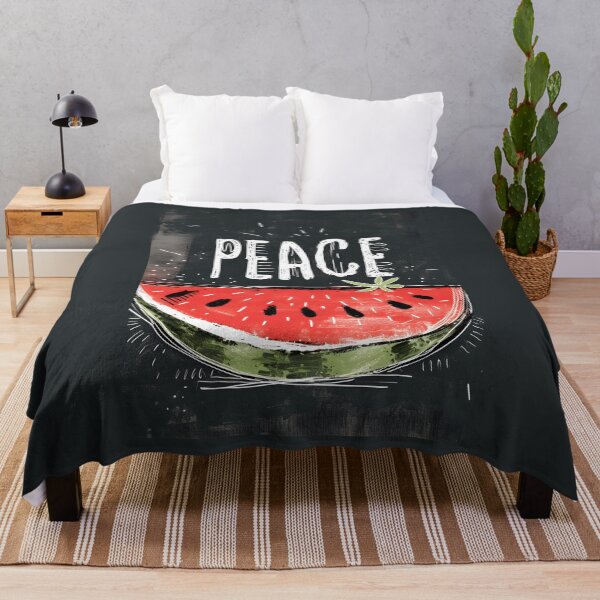 Item preview, Graffiti Melody and Neo-Expressionist Bliss: Street Art Peace on Watermelon Slice- الحرية السلام الامل designed and sold by FUNqoosh.
