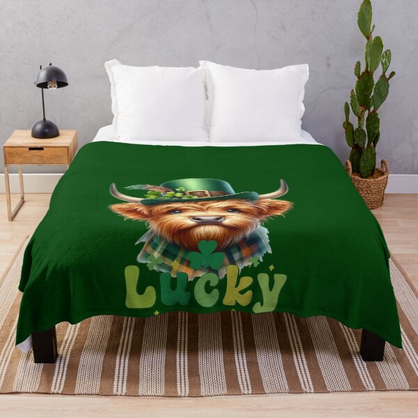 Item preview, St patrick Highland cow designed and sold by MilkyForest.
