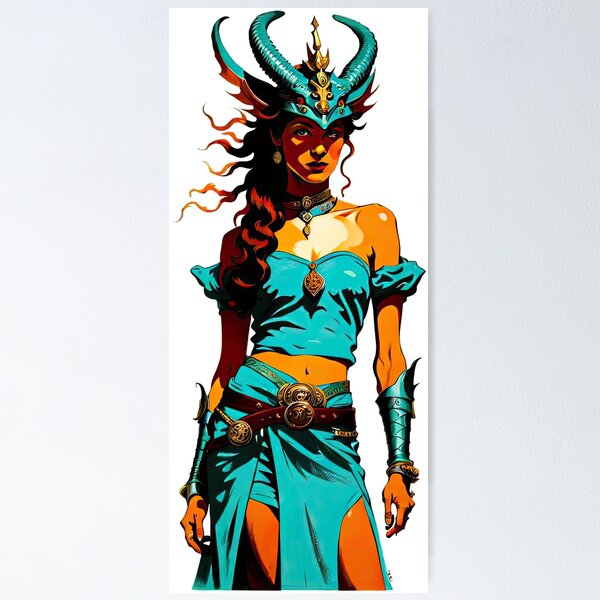 Artikelvorschau, Turquoise Rebel, Warrior Wood Dragon Queen entworfen und verkauft von filusattila.