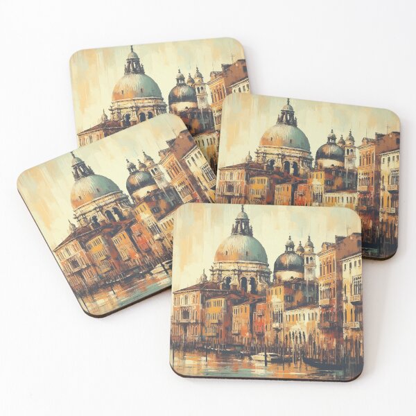 Item preview, Vintage Venice Impressionism Painting designed and sold by TomFrontierArt.