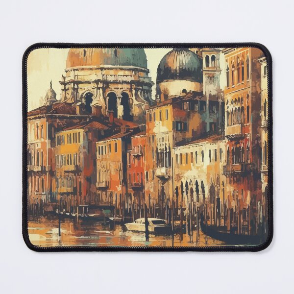 Item preview, Vintage Venice Impressionism Painting designed and sold by TomFrontierArt.