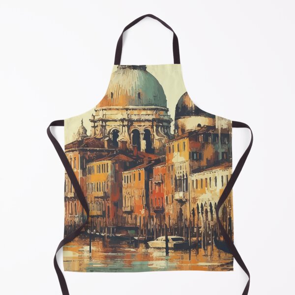 Item preview, Vintage Venice Impressionism Painting designed and sold by TomFrontierArt.