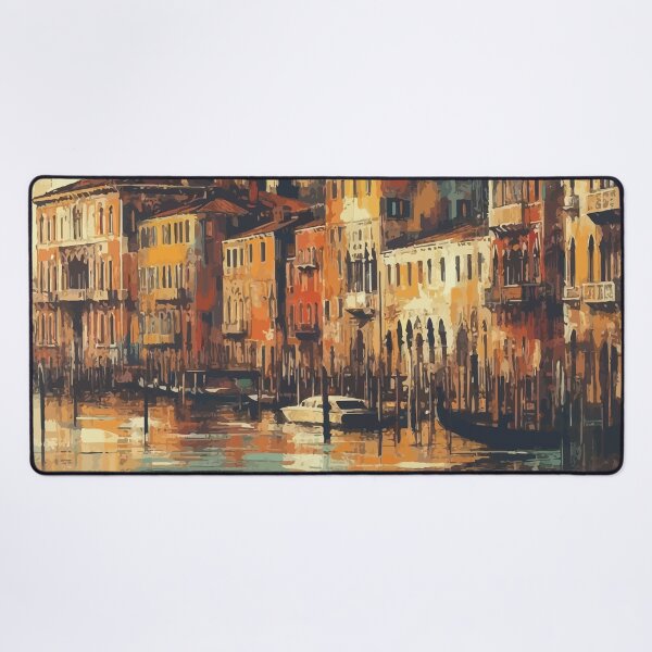 Item preview, Vintage Venice Impressionism Painting designed and sold by TomFrontierArt.