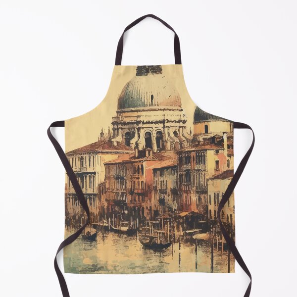 Item preview, Vintage Venice Impressionism Painting designed and sold by TomFrontierArt.