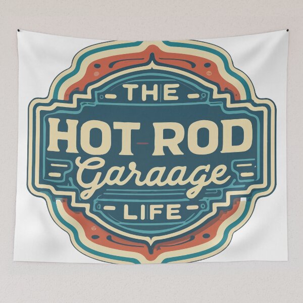 Item preview, Vintage Hot Rod Garage Sign designed and sold by NiftyWrx.