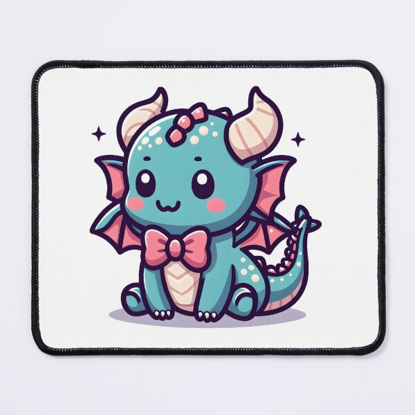 Item preview, Kawaii Adorable Dragon With Bow Tie designed and sold by CanvasCutie.