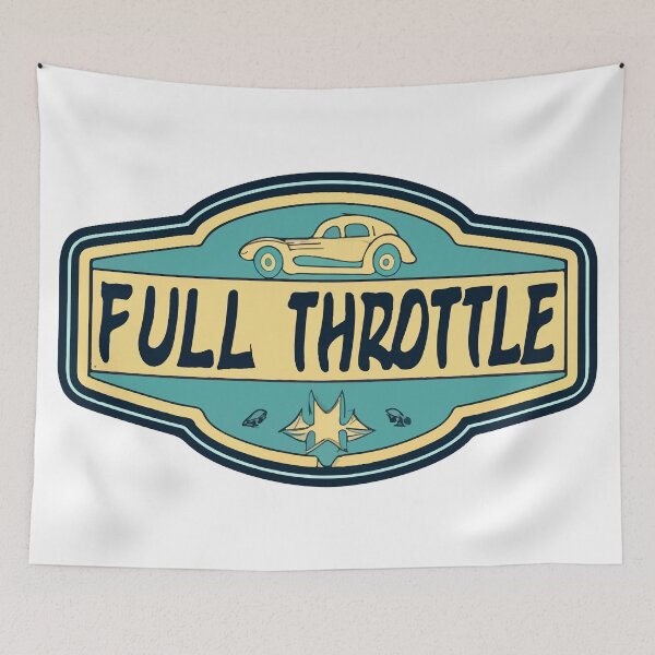 Item preview, Full Throttle - Classic Hot Rod Dashboard Pop Art designed and sold by NiftyWrx.
