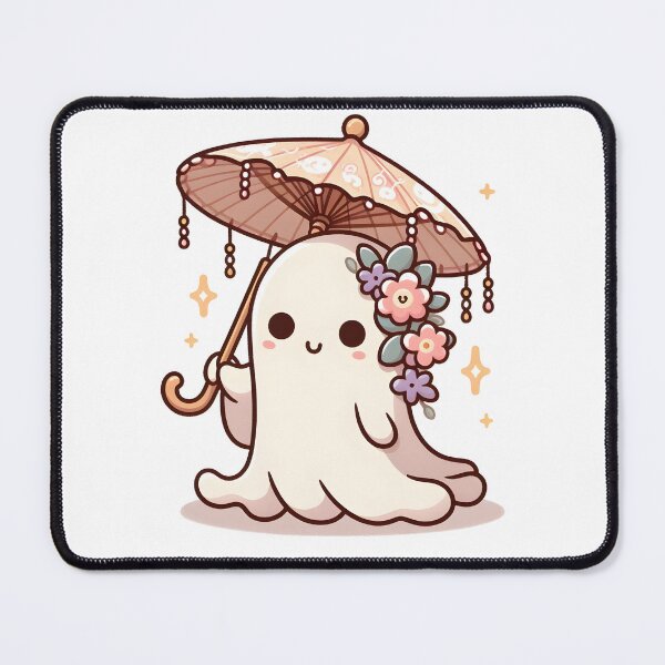 Item preview, Kawaii Gentle Banshee With A Delicate Floral Umbrella designed and sold by CanvasCutie.
