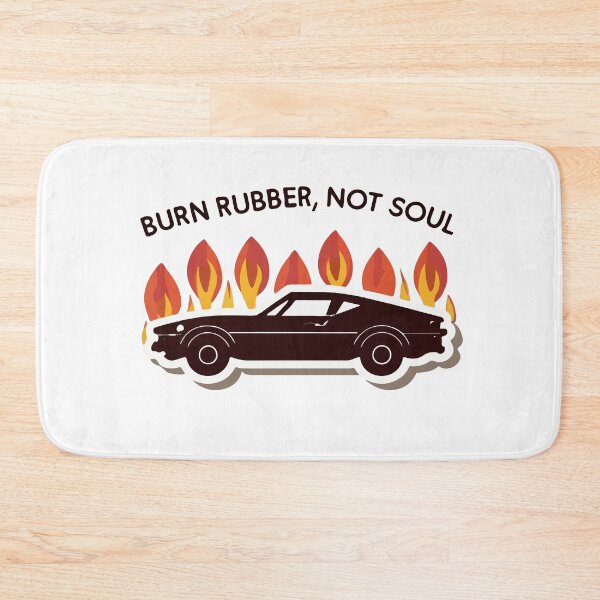 Item preview, Burn Rubber, Not Soul Muscle Car Silhouette Design designed and sold by NiftyWrx.