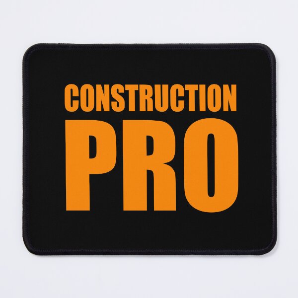 Item preview, Construction PRO - Orange text designed and sold by WhiteShirtGuy.