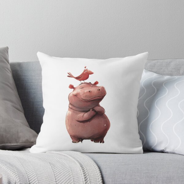 Item preview, Happy hippo designed and sold by 5minArtStudio.
