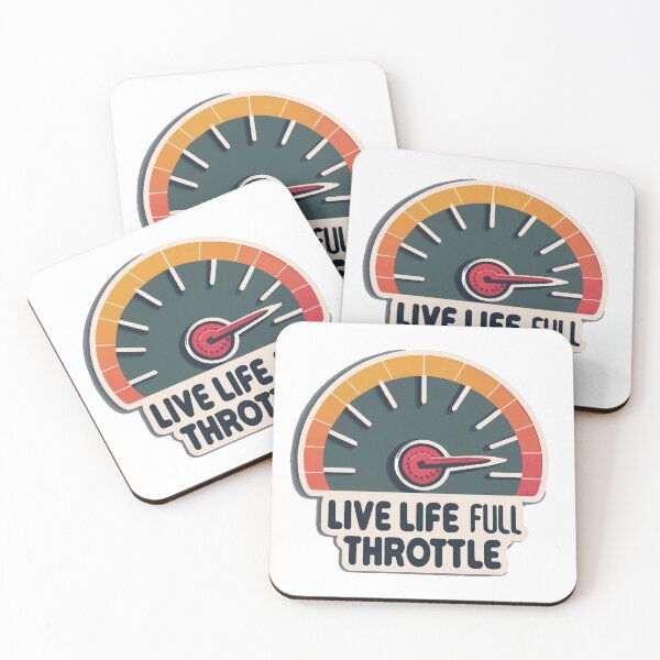 Item preview, Live Life Full Throttle Speedometer Design designed and sold by NiftyWrx.