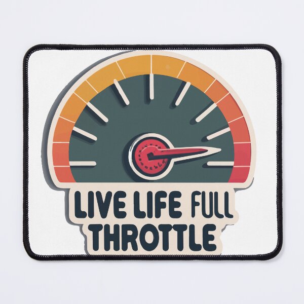 Item preview, Live Life Full Throttle Speedometer Design designed and sold by NiftyWrx.