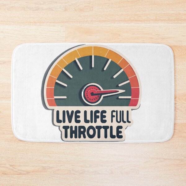 Item preview, Live Life Full Throttle Speedometer Design designed and sold by NiftyWrx.